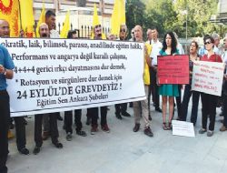 Eğitim-Sen eyleminden grev kararı çıktı