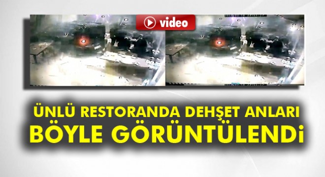 Bursa’daki ünlü restoranda dehşet anları böyle görüntülendi!
