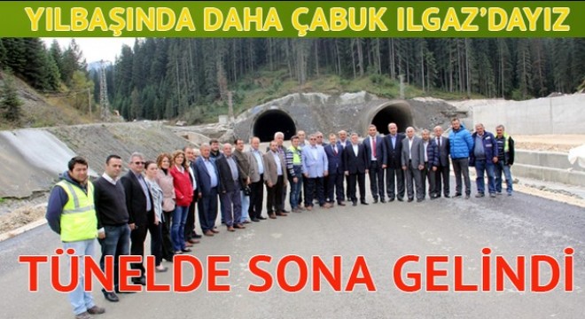 Ilgaz Tüneli nde sona gelindi