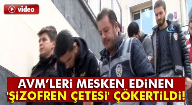İstanbul’da AVM’leri mesken edinen  şizofren çetesi  çökertildi