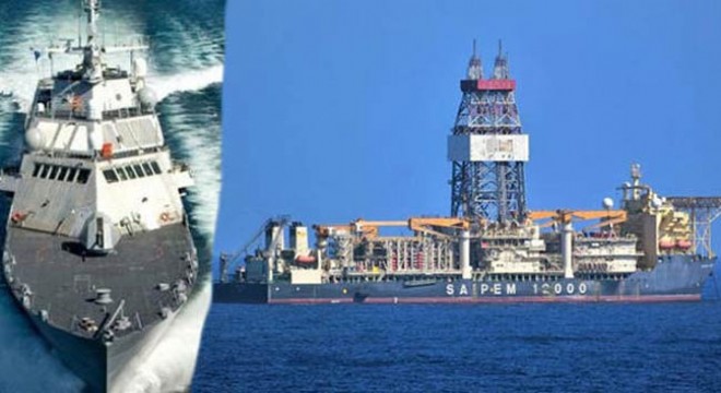 İtalyan şirketine ait petrol platformu ile Türk savaş gemisi çarpışmanın eşiğinden döndü
