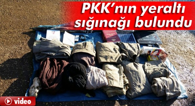Mardin Nusaybin’de PKK’nın yeraltı sığınağı bulundu